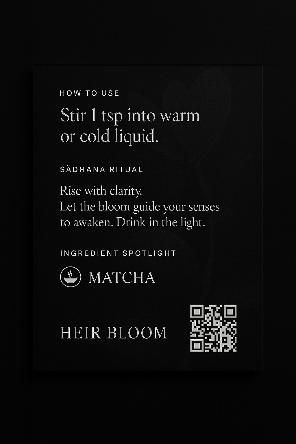 HEIR BLOOM   Awaken. Illuminate. Bloom.”