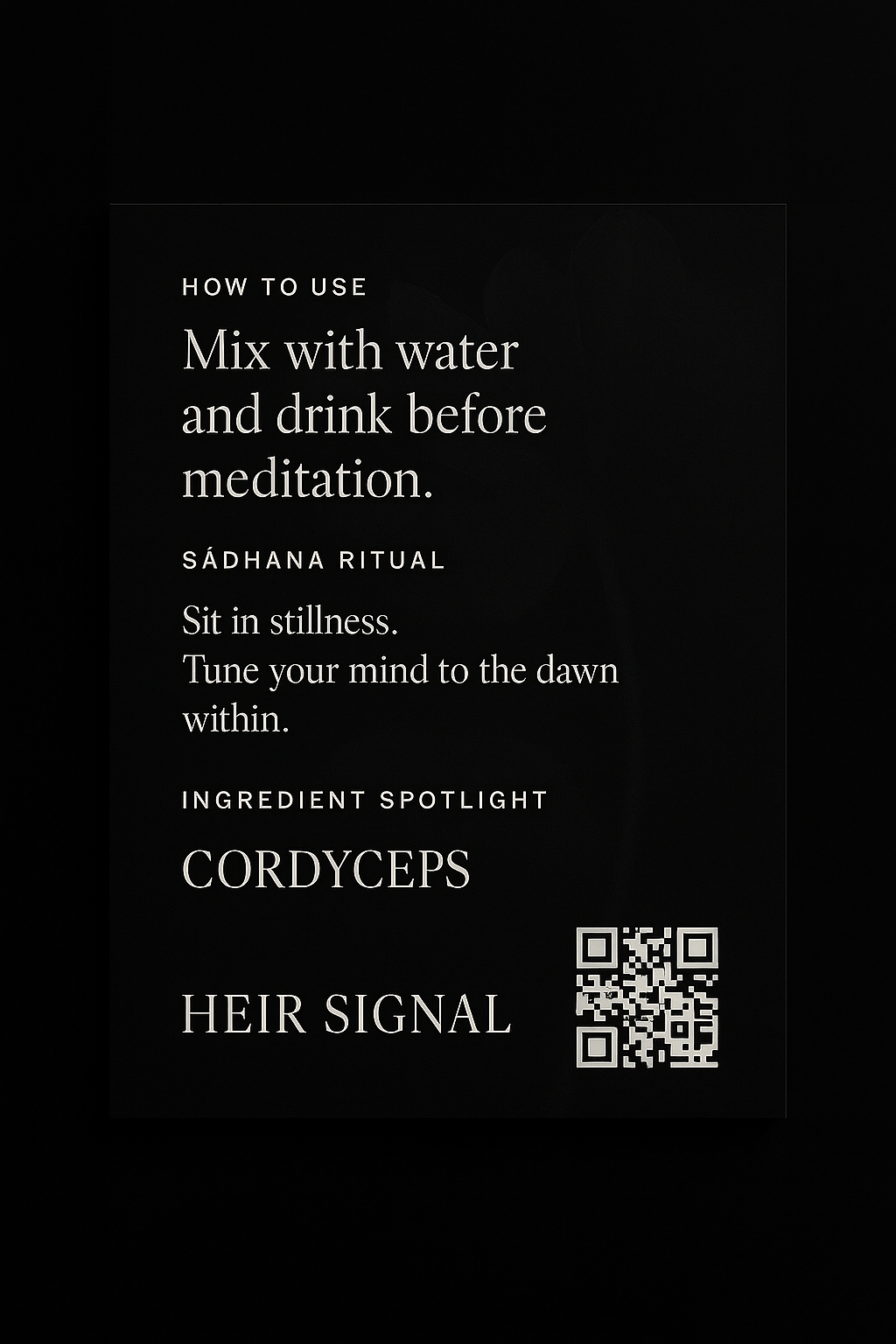 Heir SIGNAL  Awaken the Body. Ignite the Flow.